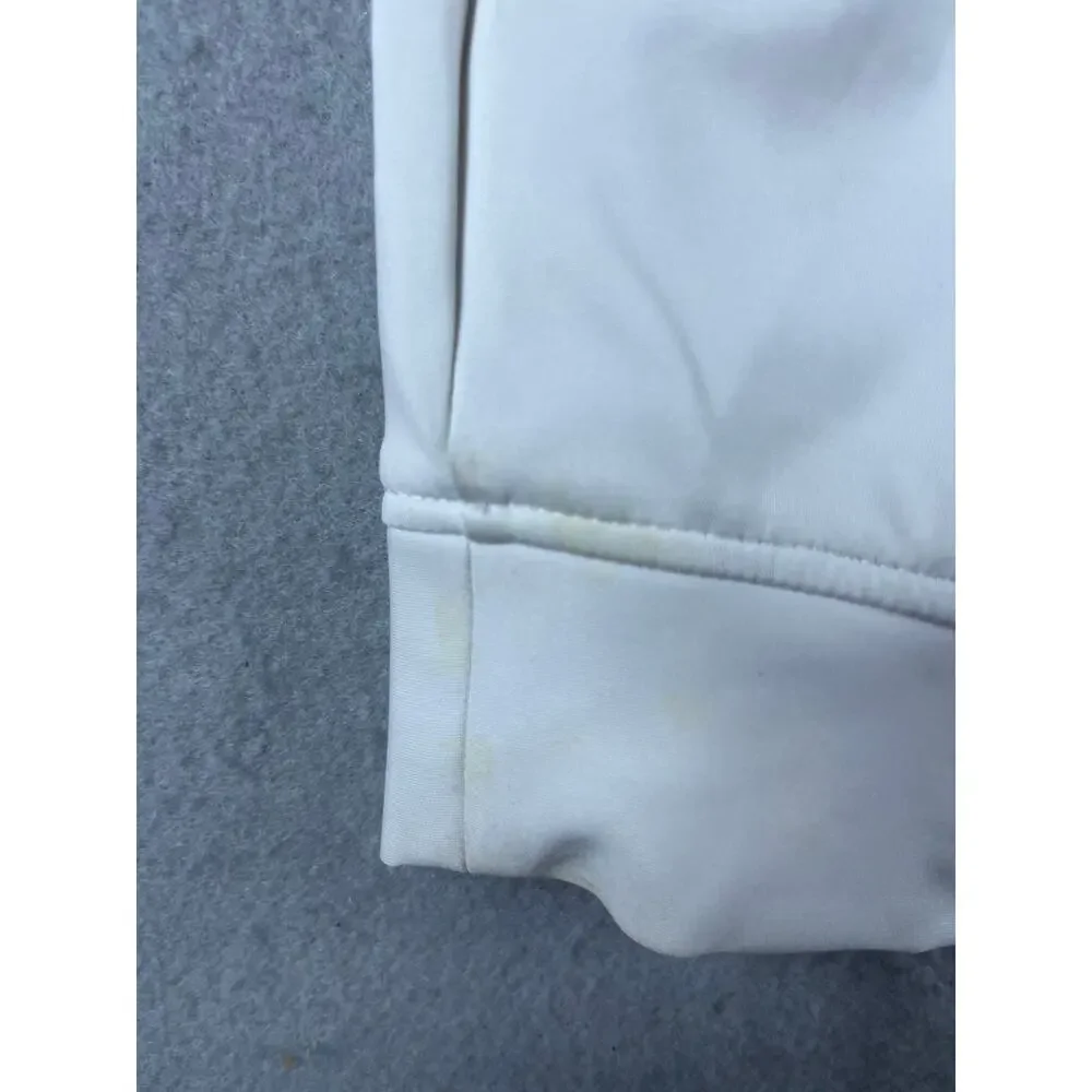 Peter Millar Pursuit Pullover Hoodie Mens M White Gray Half Zip Camo Golf Anorak